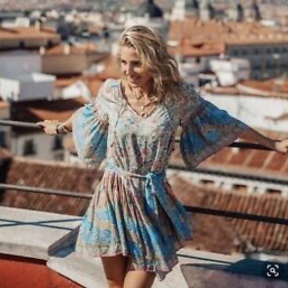 LAST ONE🌺Summer Floral Boho Mini Dress - Picture 4 of 14